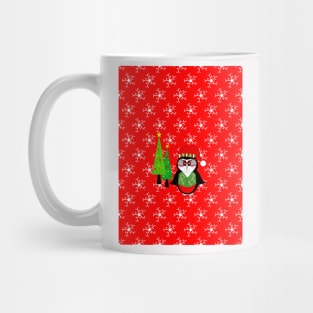 WINTER Christmas Penguin Mug